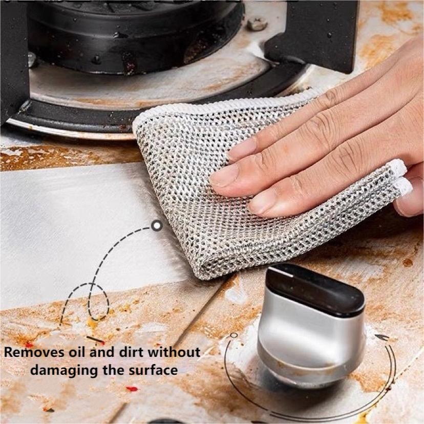 (š„Last Day Promotion - 50% off)Multipurpose Wire Dishwashing Rags for Wet and Dry