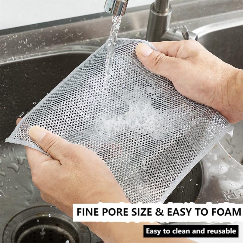 (š„Last Day Promotion - 50% off)Multipurpose Wire Dishwashing Rags for Wet and Dry